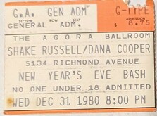 Shake Russell / Dana Cooper on Dec 31, 1980 [683-small]