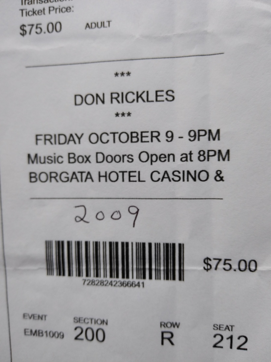 Concert History of Hotel, Casino & Spa / Music Box Atlantic