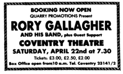 Rory Gallagher / Joe O'Donnell's Vision Band on Apr 22, 1978 [158-small]