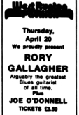 Rory Gallagher / Joe O'Donnell's Vision Band on Apr 20, 1978 [228-small]