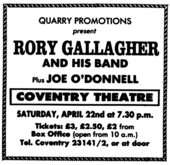 Rory Gallagher / Joe O'Donnell's Vision Band on Apr 22, 1978 [233-small]