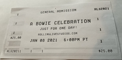 A Bowie Celebration - Just For One Day on Jan 9, 2021 [408-small]