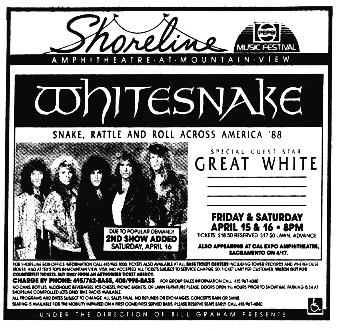 Whitesnake's 1988 Concert & Tour History | Concert Archives