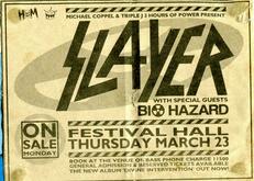 Slayer / Biohazard / Allegience on Mar 23, 1995 [085-small]