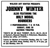 Johnny Winter / Holy Modal Rounders on Jun 29, 1969 [490-small]