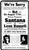 Santana / Leon Russell on Aug 17, 1974 [546-small]
