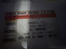 Shadows Fall / Shai Hulud / Unearth / Cephalic Carnage on Mar 26, 2003 [716-small]