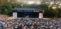 Another shot of "The Fred Amphitheater" in Peachtree City, Georgia - picture shared is to show the intimate size of this 2,500 seat amphitheater. It's about 30 Rows deep with 80 Seats per Row. It should be an excellent concert venue for the Cheap Trick concert on September 23rd, 2023., tags: Peachtree City, Georgia, United States, Stage Design, Crowd, Frederick Brown, Jr. Amphitheater (The Fred) - Cheap Trick on Sep 23, 2023 [146-small]