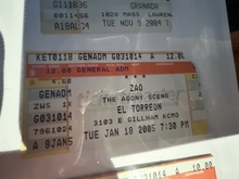 Zao / The Agony Scene / Fear before / If Hope Dies on Jan 18, 2005 [262-small]