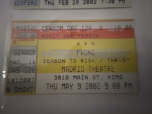 Prong / Season to Risk / Thrust on May 29, 2002 [266-small]
