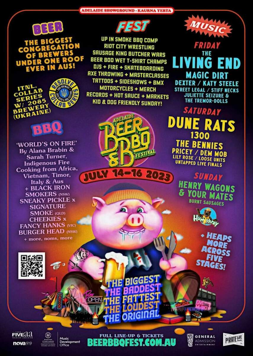 Jul 14, 2023 Adelaide Beer & BBQ Festival 2023 at Adelaide Showground
