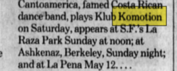 tags: San Francisco, California, United States, Article, Klub Komotion - Canto America on May 6, 1989 [510-small]