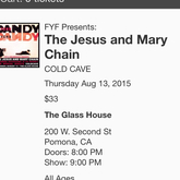 Jesus & Mary Chain / Cold Cave on Aug 13, 2015 [742-small]