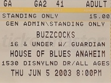 Buzzcocks / The Skulls / bullets and octane on Jun 5, 2003 [900-small]