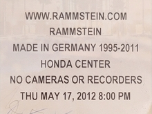 Rammstein / Joe Letz (DJ Set) on May 17, 2012 [914-small]