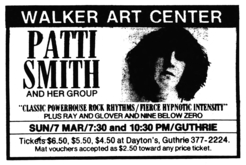Patti Smith / Ray & Glover / nine below zero on Mar 7, 1976 [932-small]