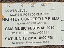 "CMA Music Festival" / Rascal Flatts / Martina McBride / Billy Currington / Easton Corbin / Randy Houser on Jun 12, 2010 [340-small]