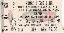 Keane / French Kicks on Sep 10, 2004 [557-small]