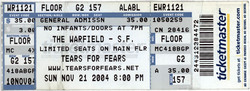 Tears For Fears / Dirty Vegas on Nov 21, 2004 [567-small]