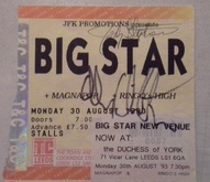 Ticket stub signed by Alex Chilton and Jody Stephens., Big Star on Aug 30, 1993 [948-small]