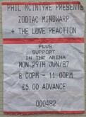 Zodiac Mindwarp & the Love Reaction / Beki Bondage & The Bombshells on Jun 29, 1987 [454-small]