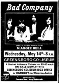 Bad Company / Maggie Bell on May 14, 1975 [457-small]