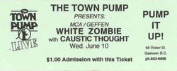 White Zombie / Caustic Thought on Jun 10, 1992 [887-small]