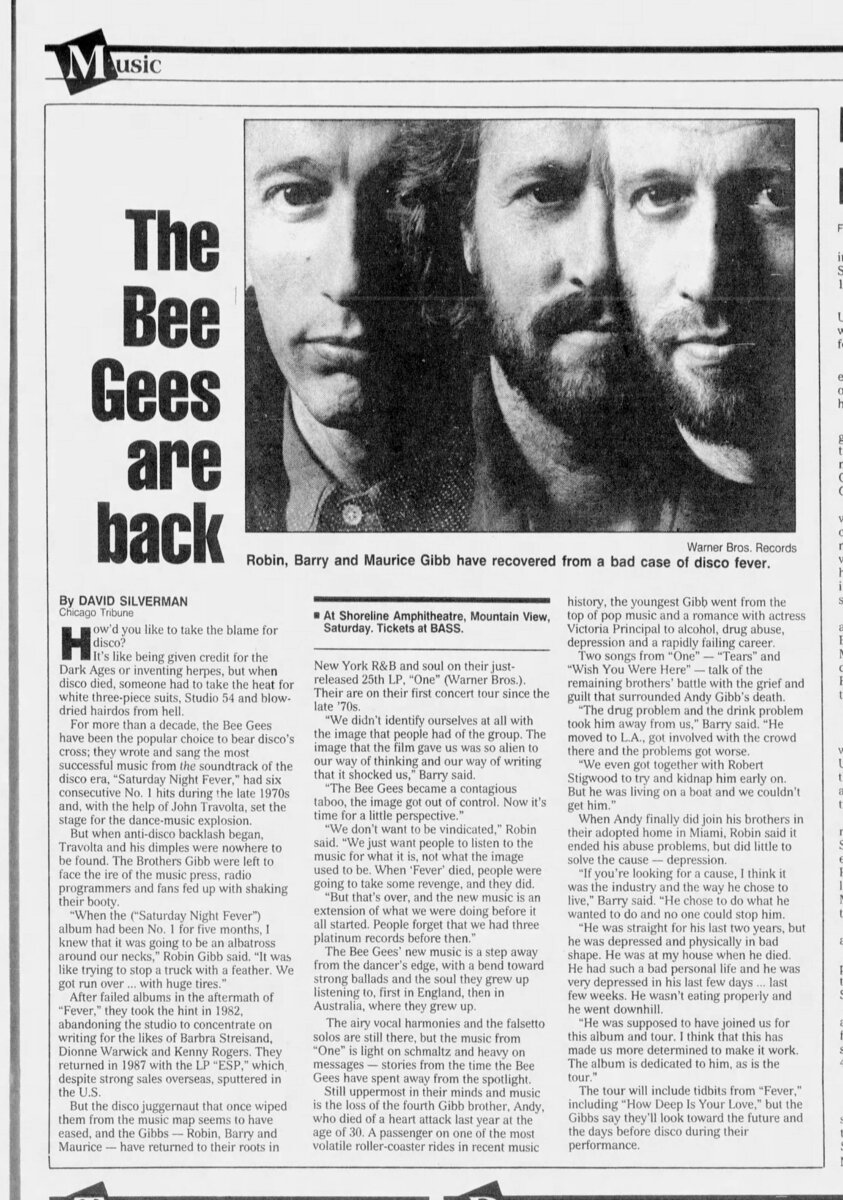 Bee Gees Concert & Tour History (Updated for 2024) Concert Archives