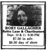 Rory Gallagher / Robin Lane & The Chartbusters  on Sep 10, 1979 [110-small]