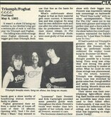 Triumph / Foghat on May 8, 1983 [319-small]