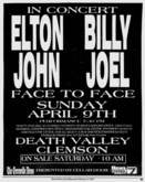 Elton John & Billy Joel @ Clemson Death Valley Stadium, April 9, 1995, tags: Elton John, Billy Joel, Clemson, South Carolina, United States, Advertisement, Gig Poster, Death Valley Stadium - Elton John / Billy Joel on Apr 9, 1995 [606-small]