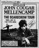 Pittsburgh Press, 
Pittsburgh, Pennsylvania · Sunday, November 03, 1985, John Cougar Mellencamp on Nov 28, 1985 [658-small]