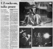 Pittsburgh Post-Gazette, 
Pittsburgh, Pennsylvania · Wednesday, October 14, 1987, U2 / Los Lobos / Little Steven on Oct 13, 1987 [661-small]