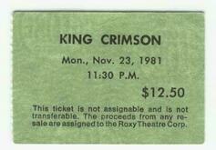 King Crimson on Nov 23, 1981 [801-small]