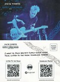 This is the front and back of the postcards distributed at the concert. There's a cost to access the concert and photos., Jack White / Cautious Clay on Aug 24, 2022 [004-small]