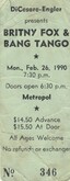 Britny Fox / Bang Tango on Feb 26, 1990 [013-small]