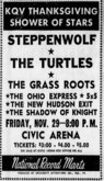 The Pittsburgh Press, 
Pittsburgh, Pennsylvania · Wednesday, November 27, 1968, KQV Thanksgiving Shower of Stars on Nov 29, 1968 [017-small]