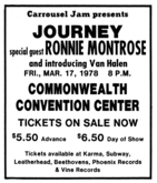 Journey / Ronnie Montrose / Van Halen on Mar 17, 1978 [358-small]