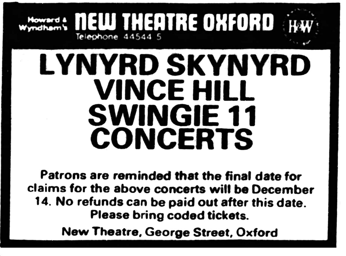 Lynyrd Skynyrd's 1974 Concert & Tour History Concert Archives