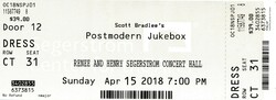 tags: Ticket - Scott Bradlee’s Postmodern Jukebox on Apr 15, 2018 [303-small]