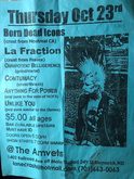 Born Dead Icons / La Fraction / Omnipotent Belligerence / Contumacy / Anything For Power / Unlike You on Oct 23, 2000 [708-small]
