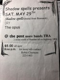 Shadow Spells / DRY / The Opus on May 29, 2000 [710-small]