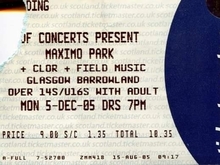 Maximo Park / Clor / Field Music on Dec 5, 2005 [212-small]