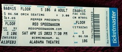 REO Speedwagon - Concert #96, tags: REO Speedwagon, Levon, Birmingham, Alabama, United States, Ticket, Alabama Theater - REO Speedwagon / Levon on Apr 15, 2023 [371-small]