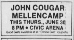 Pittsburgh Press, Pittsburgh, Pennsylvania · Sunday, June 26, 1988, John Cougar Mellencamp on Jun 30, 1988 [574-small]