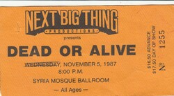 Dead Or Alive on Nov 5, 1987 [594-small]