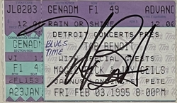 Got to meet Tab after the show, and he autographed my ticket stub., Tab Benoit / Magic Dick & Jay Geils on Feb 3, 1995 [510-small]
