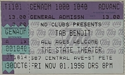 Tab Benoit on Nov 1, 1996 [858-small]