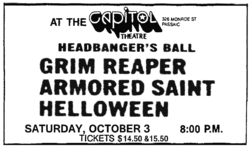 Grim Reaper / Armored Saint / Helloween on Oct 3, 1987 [016-small]