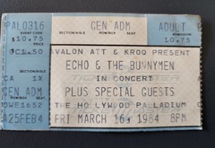 Echo & the Bunnymen / Let's Active on Mar 16, 1984 [439-small]